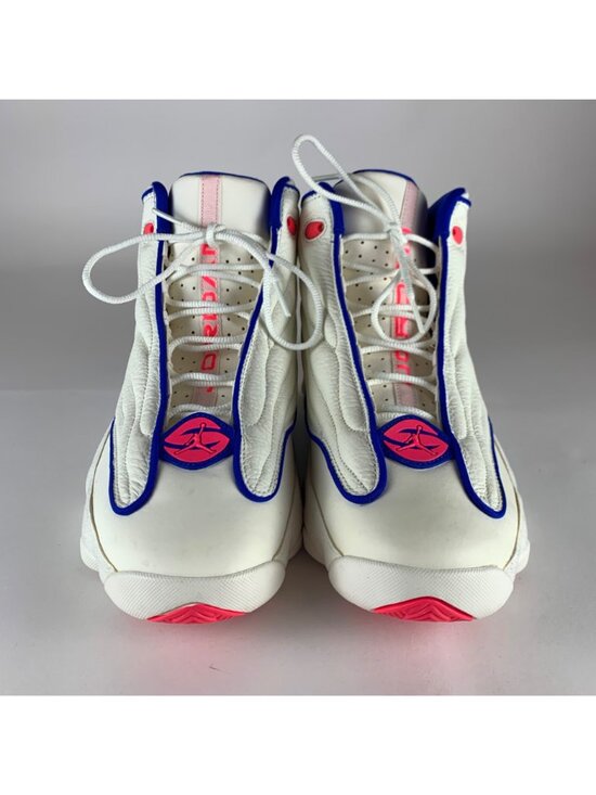 Nike Air Jordan Strong Racer White Pink Blue Basketball Shoes Mens 11 407285-125 main image 5